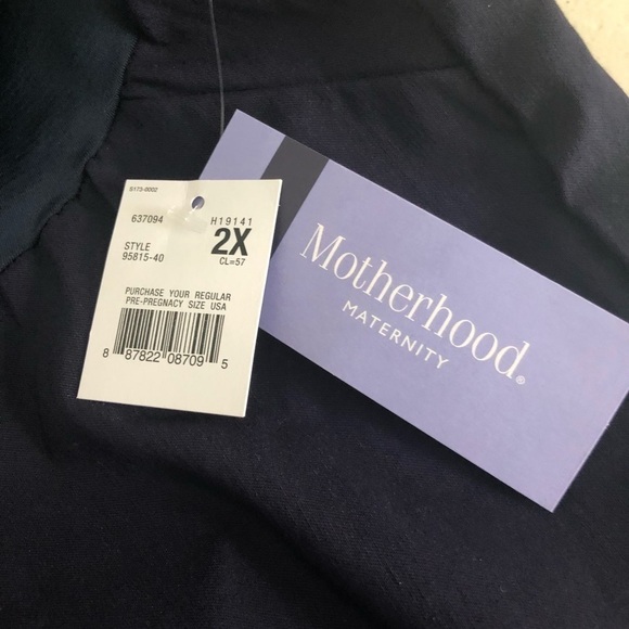 NWT Motherhood Maternity Skinny Moulant Indigo Pants - Picture 2 of 8